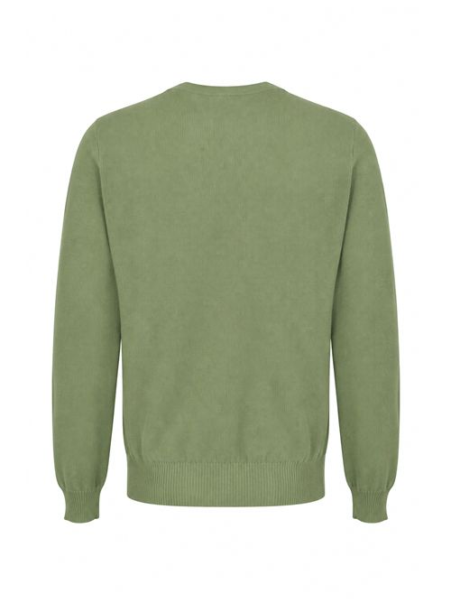 Maglia girocollo in filo di cotone Salvia FILIPPO DE LAURENTIIS | GC1ML CR12S520